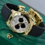 Rolex Daytona 116519 White Dial Replica Watches 18K Gold Plated Clean Factory 40mm