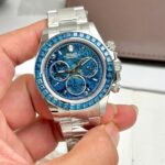Rolex Daytona Arolla Challenge Blue Luxury Imitation Watches Dial Skeleton 40mm