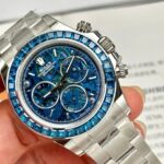 Rolex Daytona Arolla Challenge Blue Luxury Imitation Watches Dial Skeleton 40mm