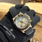 Rolex Daytona Replica Watch Purple Mother of Pearl Dial Moissanite 40mm