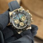 Rolex Daytona Replica Watch Purple Mother of Pearl Dial Moissanite 40mm
