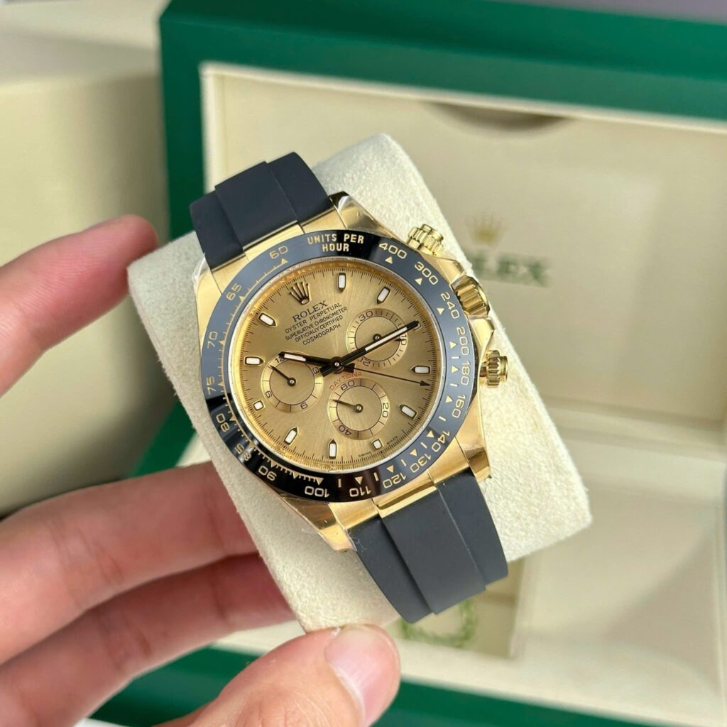Rolex Daytona 116518LN Replica Watch Dial Yellow Champagne Clean Factory 40mm