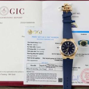 Vacheron Constantin Overseas 4500V Watch Blue Real Gold Cover Replica 11 Luxury 41mm