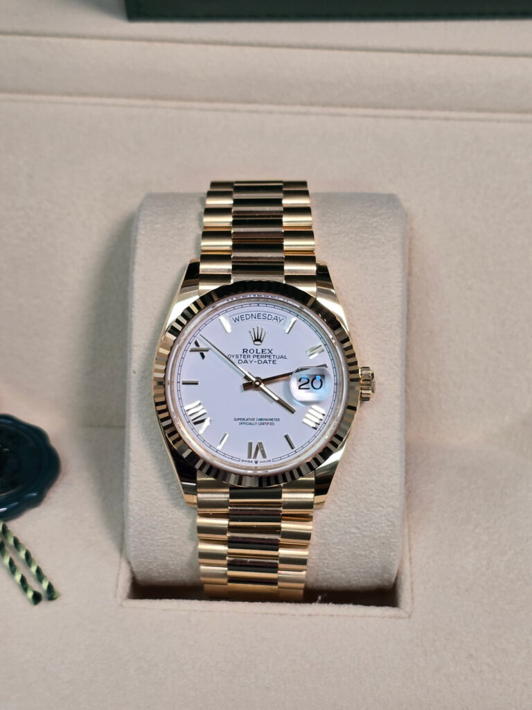 Rolex Day-date 36mm White Dial Roman Numbers President Bracelet – Swiss Super clone