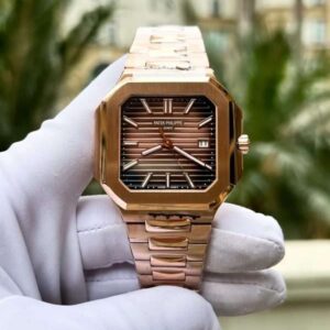 Patek Philippe Cubitus 5821 Rose Gold Replica Watch Dial Square Chocolate 45mm