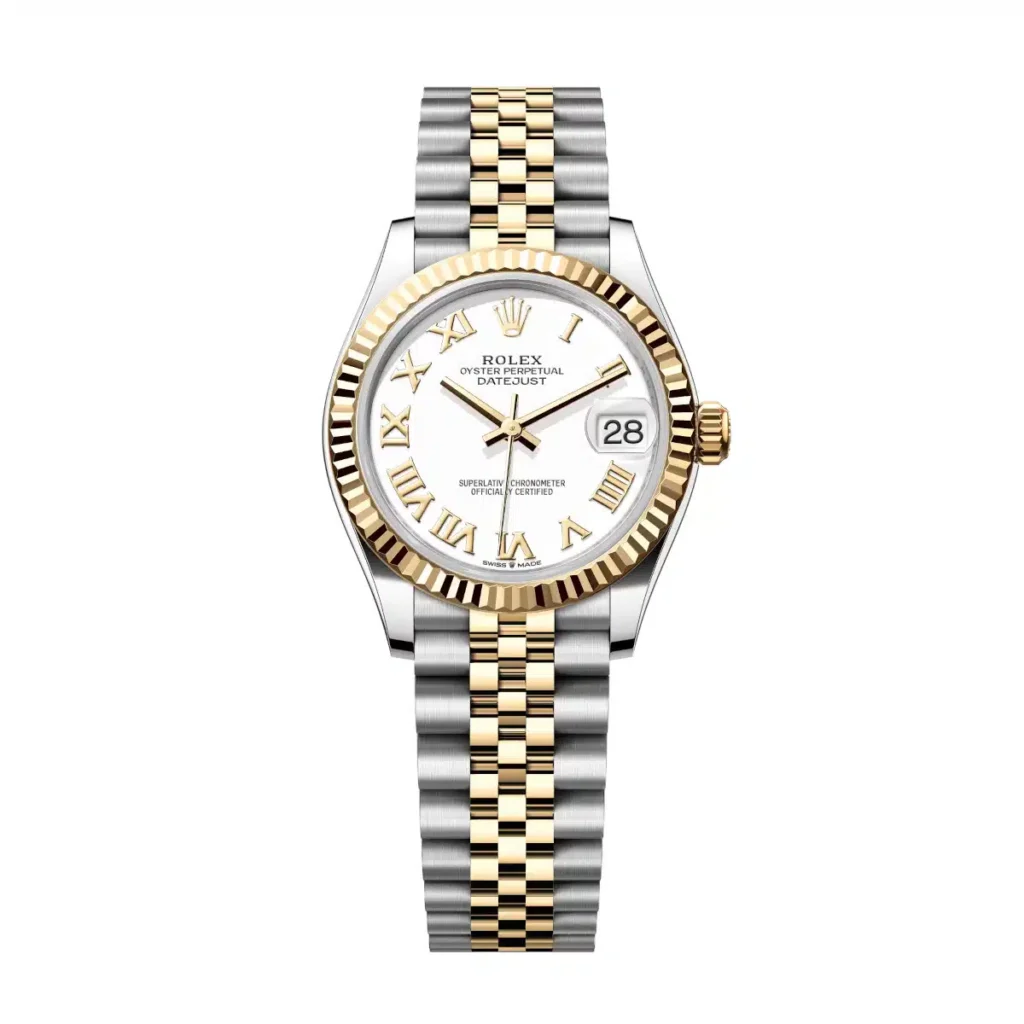 Rolex Datejust 31mm 278273-0002 White Dial Stainless Steel and Yellow Gold Jubilee Watch