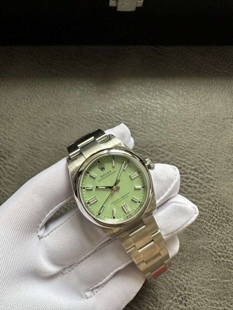 Rolex New Oyster Perpetual Pistachio Dial Reference 134300