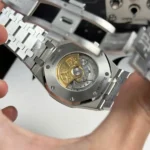 Audemars Piguet Royal Oak 15400ST Super Clone Watch 11 Black Dial Metal Strap 41mm