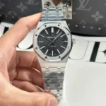 Audemars Piguet Royal Oak 15400ST Super Clone Watch 11 Black Dial Metal Strap 41mm