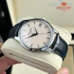 Patek Philippe Calatrava Dial Silver Case Leather Strap
