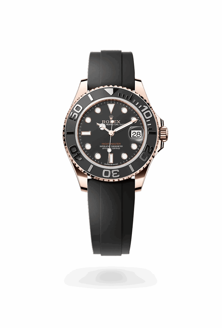 Rolex 37mm Yacht Master Oyster Flex Solid Gold