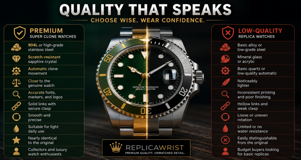 Premium 1:1 Super Clone Watches